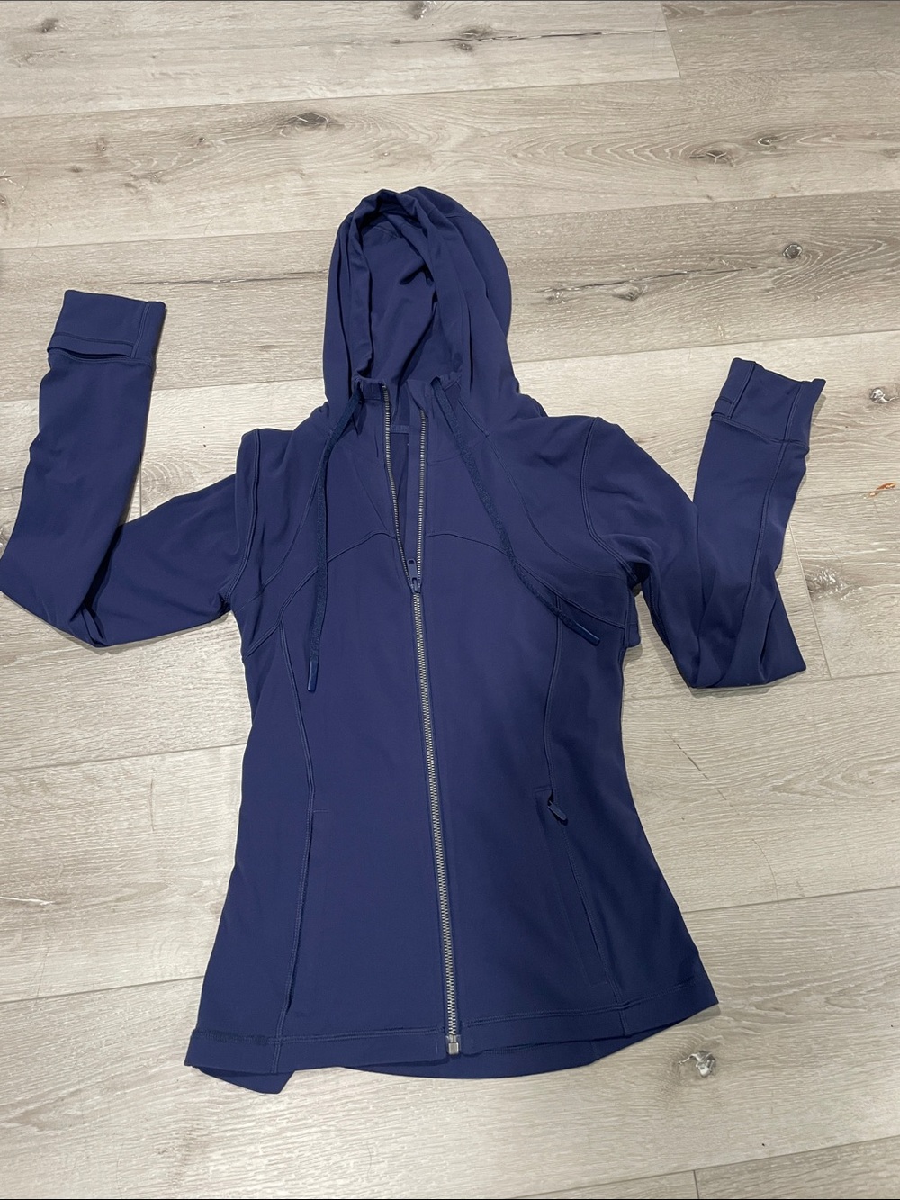 lululemon athletica Blue Hooded Jacket